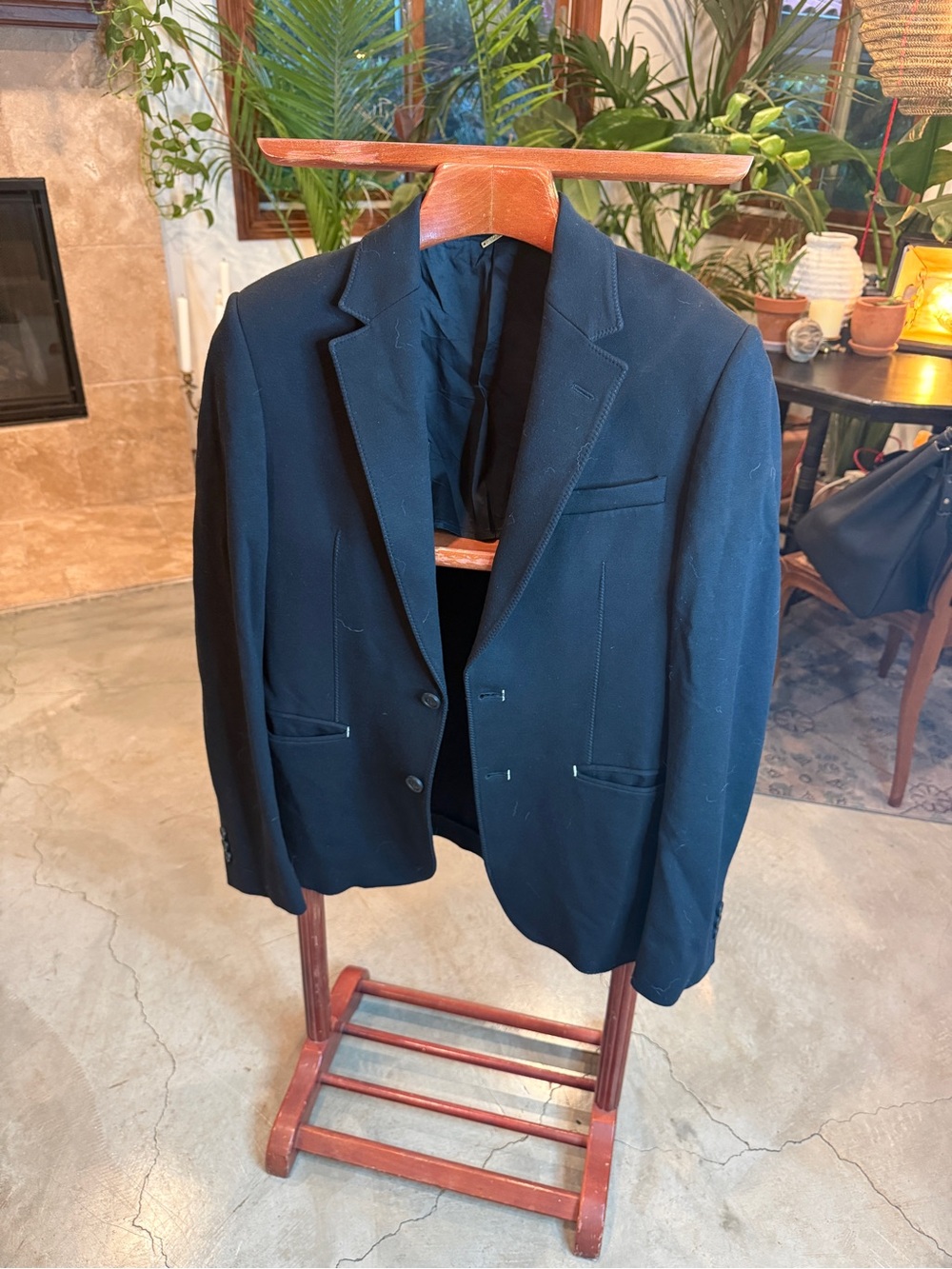 Emporio Armani Black Two-Button Blazer